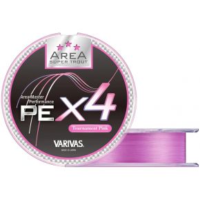 Шнур Varivas Super Trout Area PE X4 Pink 75m 2.92kg 0.074mm #0.2 (VA 16077)