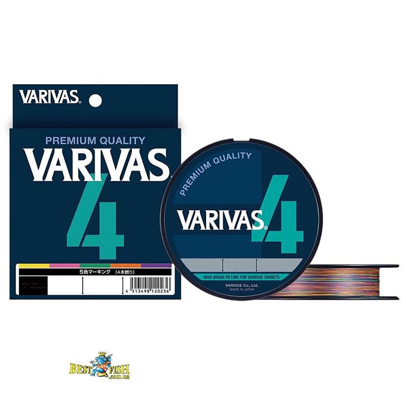 Шнур Varivas PE Line X4 Multicolor 300m 19.47kg 0.285mm #3.0 (2275384) Шнур Varivas PE Line X4 Multicolor 300m 19.47kg 0.285mm #3.0 (2275384)