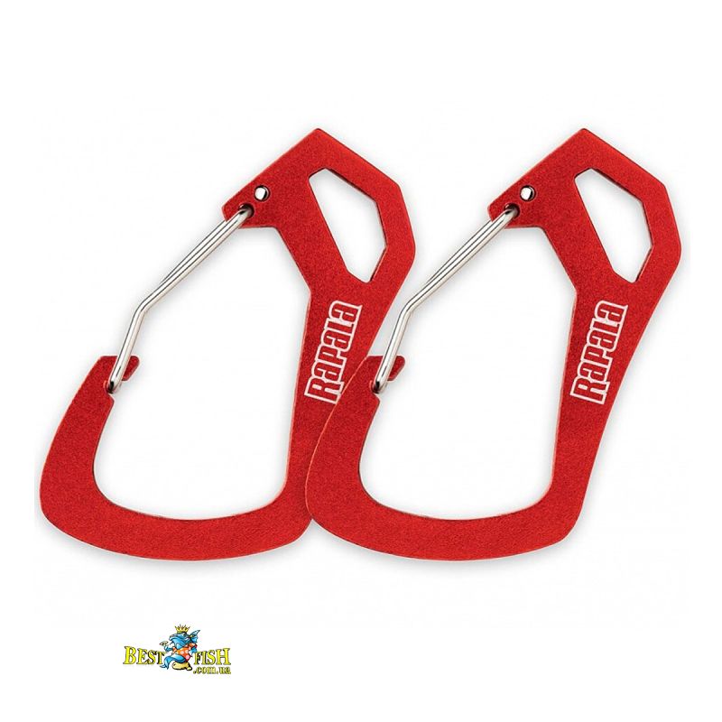 Карабін Rapala RCD Carabiner Red 2pcs (RCDCR) Карабін Rapala RCD Carabiner Red 2pcs (RCDCR)