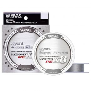 Шнур Varivas SeaBass MaxPower X8 Stealthgray 200m 28.6LB 12.9kg 0.205mm #1.5 (2356490)