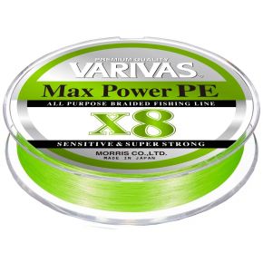 Шнур Varivas Max Power PE X8 Lime Green 200m 10.8kg 0.185mm #1.2 (VA 13514)
