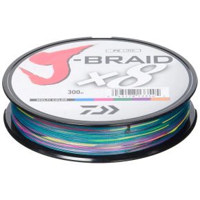 Шнур Daiwa J-Braid X8 300m Multi Color 46.5kg 0.42mm #8.0 (12755-142)