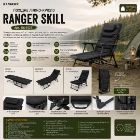 Похідне ліжко-крісло Ranger Skill (RA5528)
