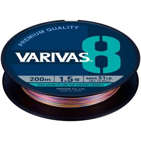 Шнур Varivas PE Line X8 Multicolor 150m 7.24kg 0.148mm #0.8 (VA 13562)