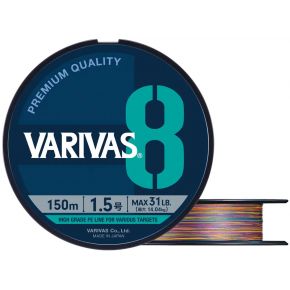Шнур Varivas PE Line X8 Multicolor 150m 16.76kg 0.235mm #2.0 (VA 13566)