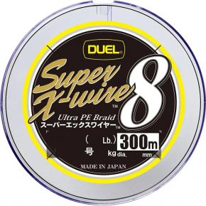 Шнур Duel Super X-Wire 8 300m 5Color Yellow Marking 20kg 0.27mm #2.5 (H3621N-5CR)