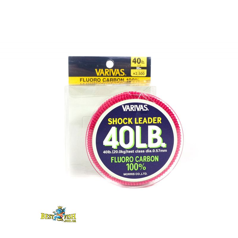 Флюорокарбон Varivas Fluoro Shock Leader 30m 20kg 0.570mm (687524) Флюорокарбон Varivas Fluoro Shock Leader 30m 20kg 0.570mm (687524)