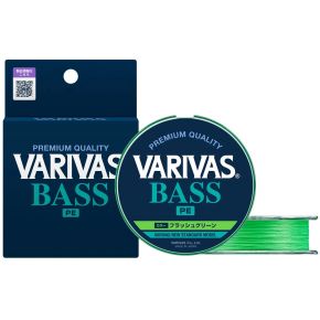 Шнур Varivas Bass PE X4 Flash Green 150m 4.5kg 0.128mm #0.6 (VA 19501)