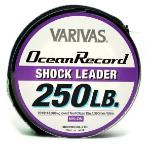 Моношоклідер Varivas Ocean Record Shock Leader 50m 113.3kg 1.39mm (744496)