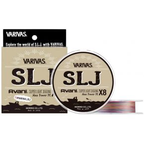 Шнур Varivas SLJ Max Power PE X8 Multicolor 150m 9.0kg 0.165mm #1.0 (VA 13264)