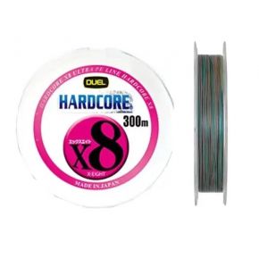 Шнур Duel Hardcore X8 300m 5Color Yellow Marking 20kg 0.27mm #2.5 (H3267N-5CBL)