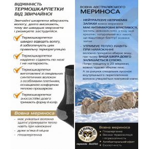 Шкарпетки Norfin T3A Nordic Merino Hiking Crew 45-47 (304732-04XL)