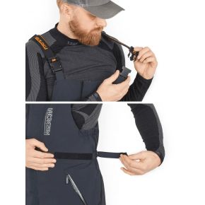 Напівкомбінезон демісезонний утеплений мембранний Norfin Rebel Pro Pants Gray 20000 мм (586002-M)