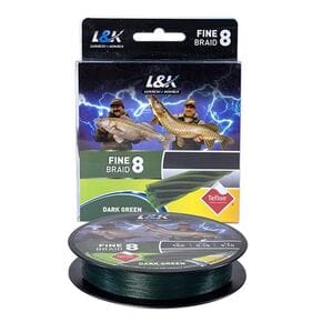 Плетений шнур L. and K. Fain Braid X8 Dark Green 0,10mm 150m (30918010)