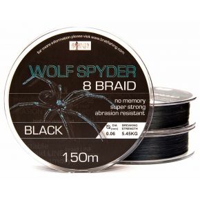 Шнур плетений BratFishing Aborigen Wolf Spyder 8 Braid Black 150 M / 0.28 mm (30 / 02-028-028)