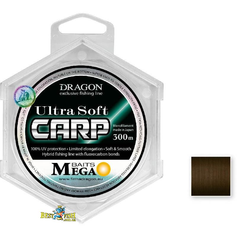 Волосінь Dragon Mega Baits Ultra Soft Carp 300 м 0.32 мм 9.20 кг (TDC-30-24-132) Волосінь Dragon Mega Baits Ultra Soft Carp 300 м 0.32 мм 9.20 кг (TDC-30-24-132)