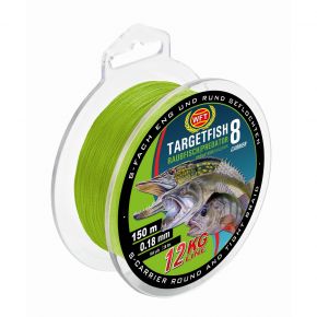 Шнур WFT TF8 Raubfisch Chartreuse 150 м 0.10 мм 7 кг (30481010)