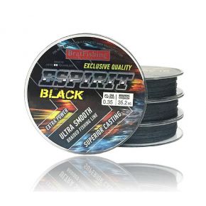 Шнур BratFishing Espirit Black (чорний, плетіння 8 ниток) 100 M / 0.45 mm (30 / 02-017-045)