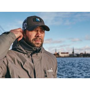 Бейсболка Norfin сіро-чорна сітчаста One Size (AM-6022)