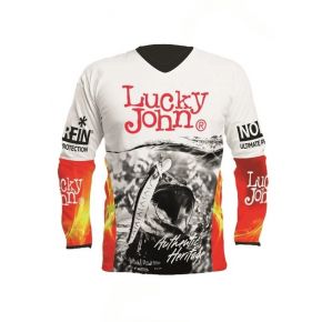 Реглан Lucky John Fire білий S (AM-7001-01S)