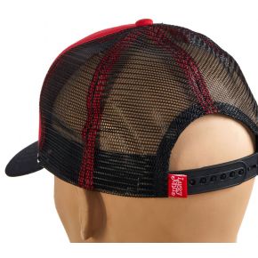 Бейсболка Lucky John BBS червоно-чорна сітчаста One Size (AM-6014)
