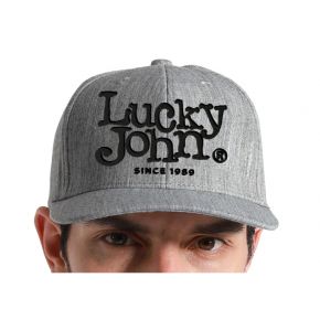 Бейсболка Lucky John сіра One Size (AM-6011)