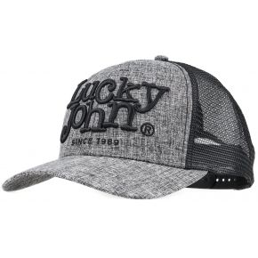 Бейсболка Lucky John сіра сітчаста One Size (AM-6012)