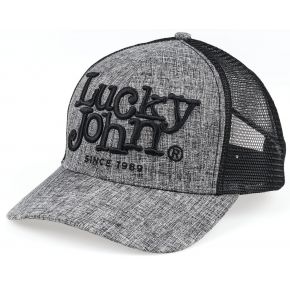 Бейсболка Lucky John сіра сітчаста One Size (AM-6012)