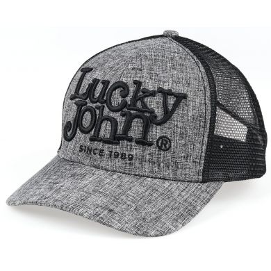 Бейсболка Lucky John сіра сітчаста One Size (AM-6012)