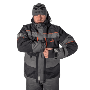 Костюм зимовий мембранний Norfin Discovery 3 GR сіро-чорний (453301-S)