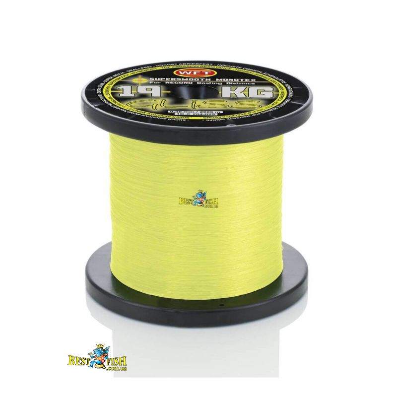 Плетеный шнур WFT Gliss Yellow 0,14мм 8кг 2000м Плетеный шнур WFT Gliss Yellow 0,14мм 8кг 2000м