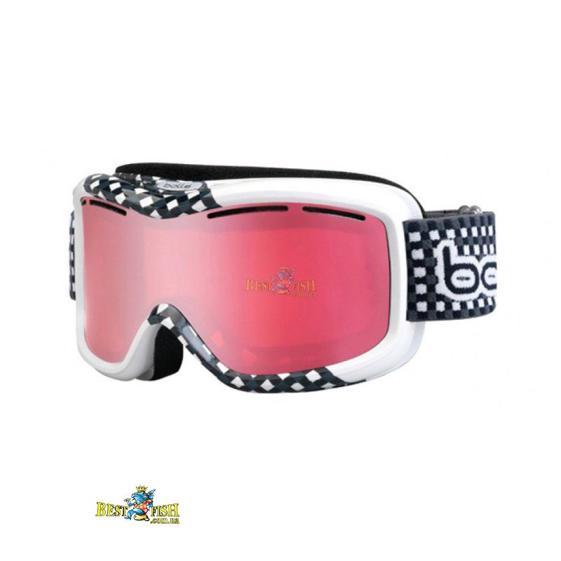 Маска Bolle Monarch Black Vichy / Vermillion Gun Маска Bolle Monarch Black Vichy / Vermillion Gun