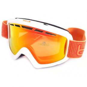 Маска Bolle Nova II Matte White & Orange / Fire Orange
