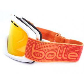 Маска Bolle Nova II Matte White & Orange / Fire Orange