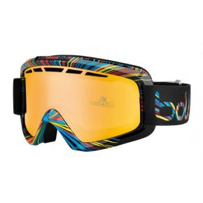 Маска Bolle Nova II Shiny Black Burst / Citrus Gold