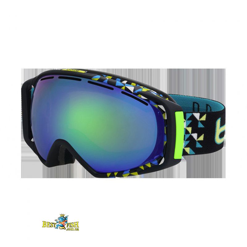 Маска Bolle Gravity Black Diagonal / Green Emerald Маска Bolle Gravity Black Diagonal / Green Emerald