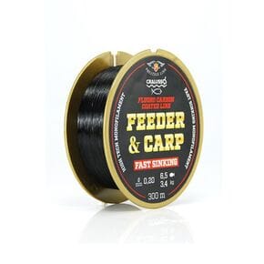 Волосінь Cralusso Feeder-Carp Fast Sinking Fluorocarbon Black 0,22mm 300m