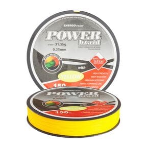 Шнур EnergoTeam Power Braid Teflon 0,35mm 150m yellow (30900135)