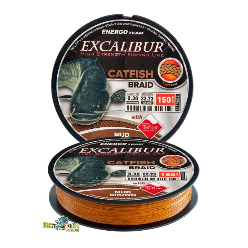 Шнур EnergoTeam Excalibur Catfish 8 Braid 0,40mm 36,36kg 150m (30970040) Шнур EnergoTeam Excalibur Catfish 8 Braid 0,40mm 36,36kg 150m (30970040)