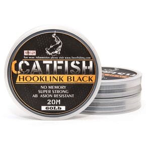 Шнур сомів Bratfishing Aborigen Catfish Hooklink Black 20m 15lb чорний