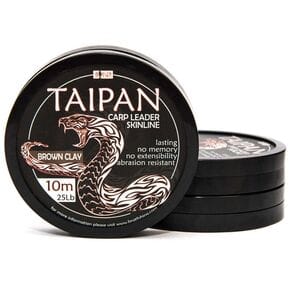 Короповий поводочний матеріал Bratfishing Taipan Carp Leader Skinline Brown Clay 10m 15lb коричневий