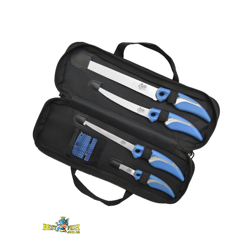 Набір ножів Cuda 6 Piece Knife & Sharpener Set Набір ножів Cuda 6 Piece Knife & Sharpener Set