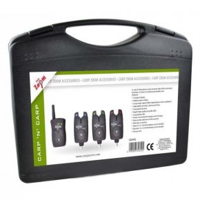 Набір цифрових сигналізаторів Carp Zoom V-Sat K-470 Bite Alarm Set 3 + 1 з пейджером