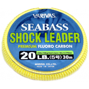 Флюорокарбон Varivas Sea Bass Fluoro Shock Leader 30m 20LB 10kg 0.370mm (657461)