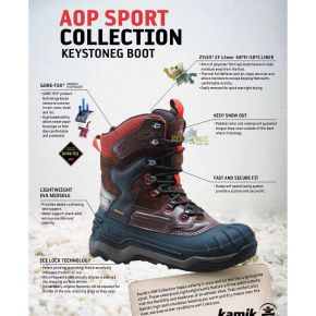 Ботинки зимние KEYSTONEG  GOR-TEX KAMIK Dk. Brown (-40°)