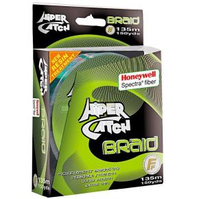 Шнур Lineaeffe Hiper Catch Spectra Braid 135m 0.24mm/22.00kg светло-серый