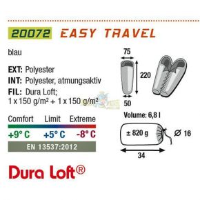 Спальный мешок High Peak Easy Travel / +5°C (Right)