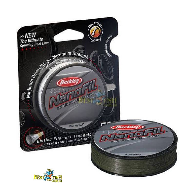 Шнур Berkley Nanofil Green 0,22mm 14,5kg 125m Шнур Berkley Nanofil Green 0,22mm 14,5kg 125m