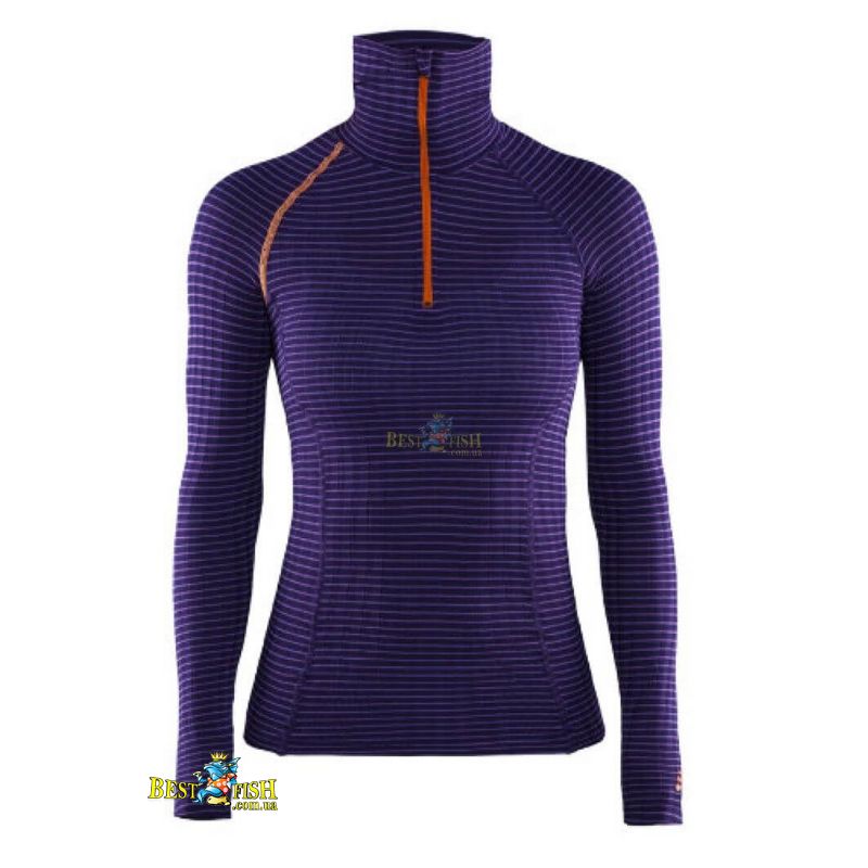Терморубашка жіноча Craft Extreme Zip Turtle Neck LS фіолетова Терморубашка жіноча Craft Extreme Zip Turtle Neck LS фіолетова
