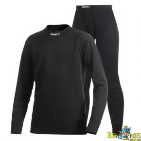 Комплект термобілизни дитячий Craft Basic Multi 2-Pack чорний Комплект термобілизни дитячий Craft Basic Multi 2-Pack чорний